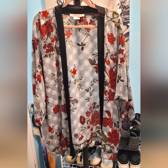 NWOT Reitmans kimono style cardigan LG/1X - Picture 1 of 8